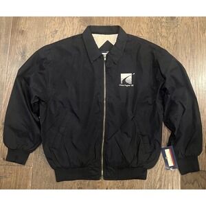 Vintage Norman Todd Jacket Men's Medium Embroidered Amoco Progress '98 Black NWT